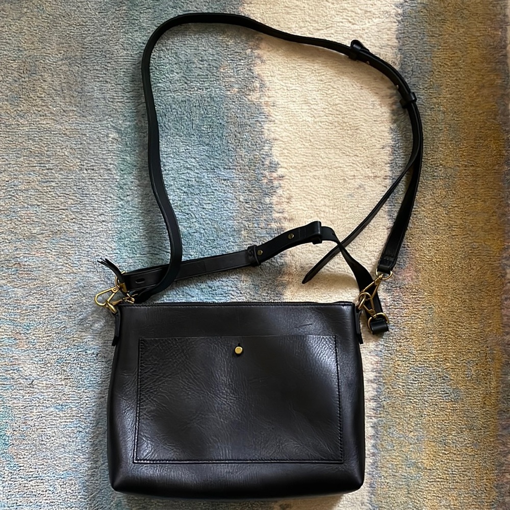 Madewell leather transport shoulder crossbody bag